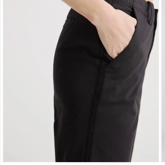 Stretch Cotton Twill Girlfriend Chino Pants - Picture 4 of 9